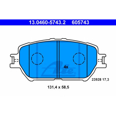 Disk pločice ATE 13.0460-5743.2
