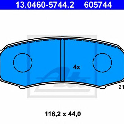 Disk pločice ATE 13.0460-5744.2