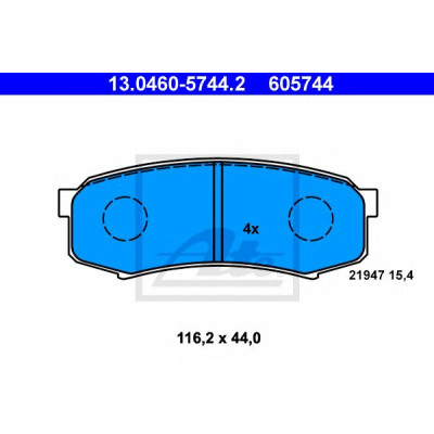 Disk pločice ATE 13.0460-5744.2