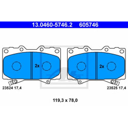 Disk pločice ATE 13.0460-5746.2