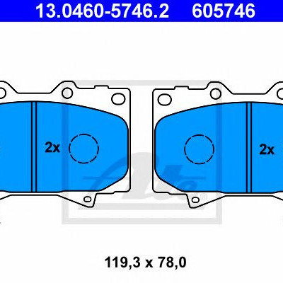 Disk pločice ATE 13.0460-5746.2