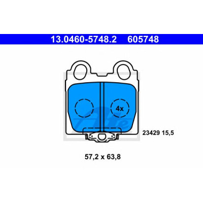 Disk pločice ATE 13.0460-5748.2