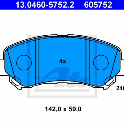 Disk pločice ATE 13.0460-5752.2