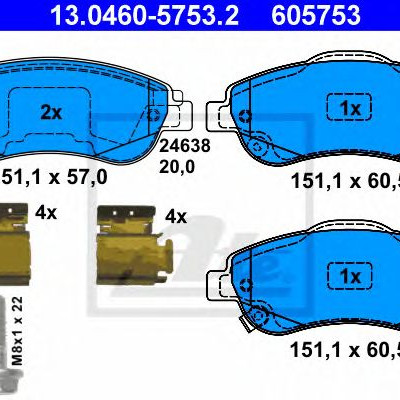 Disk pločice ATE 13.0460-5753.2
