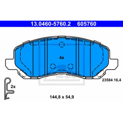 Disk pločice ATE 13.0460-5760.2