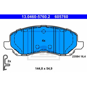 Disk pločice ATE 13.0460-5760.2