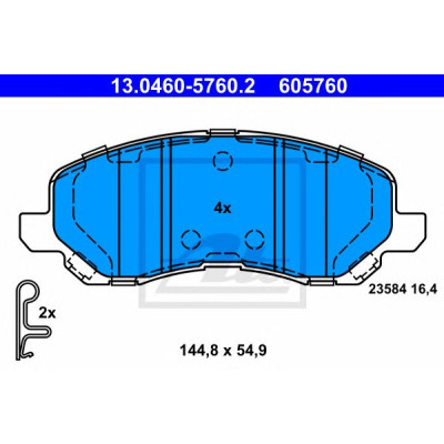 Disk pločice ATE 13.0460-5760.2