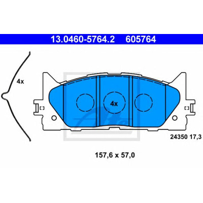 Disk pločice ATE 13.0460-5764.2