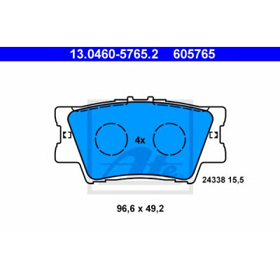 Disk pločice ATE 13.0460-5765.2