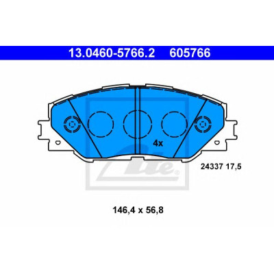 Disk pločice ATE 13.0460-5766.2
