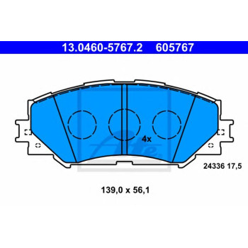 Disk pločice ATE 13.0460-5767.2