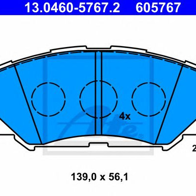Disk pločice ATE 13.0460-5767.2