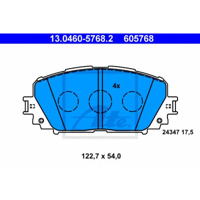Disk pločice ATE 13.0460-5768.2