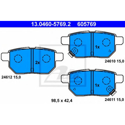 Disk pločice ATE 13.0460-5769.2