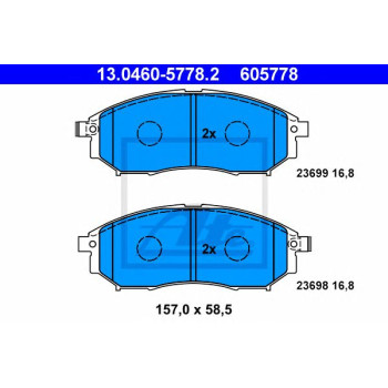 Disk pločice ATE 13.0460-5778.2