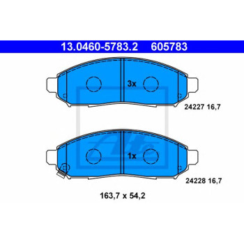 Disk pločice ATE 13.0460-5783.2