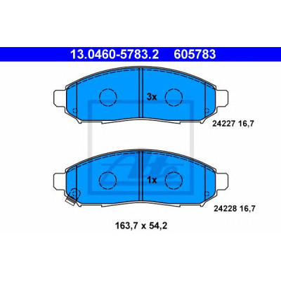 Disk pločice ATE 13.0460-5783.2