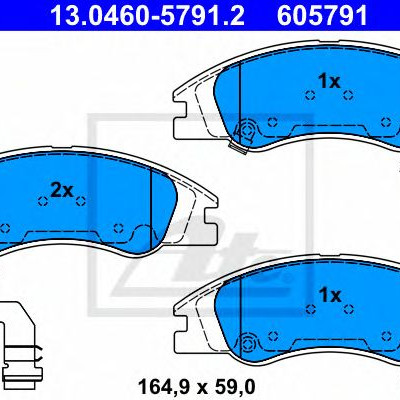 Disk pločice ATE 13.0460-5791.2