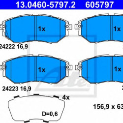 Disk pločice ATE 13.0460-5797.2