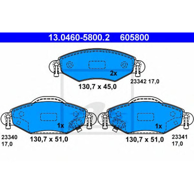 Disk pločice ATE 13.0460-5800.2