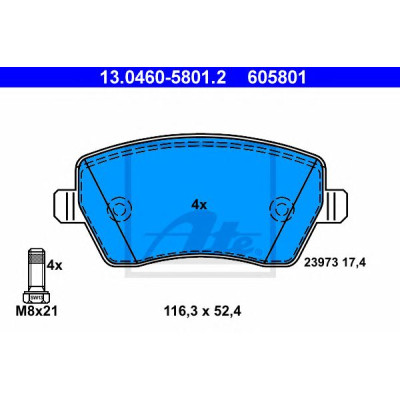 Disk pločice ATE 13.0460-5801.2