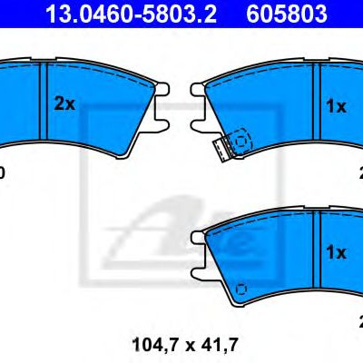 Disk pločice ATE 13.0460-5803.2