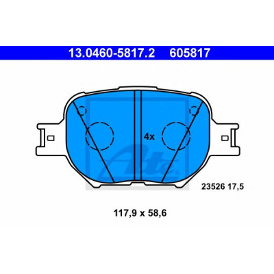 Disk pločice ATE 13.0460-5817.2