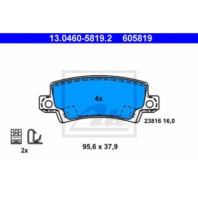 Disk pločice ATE 13.0460-5819.2