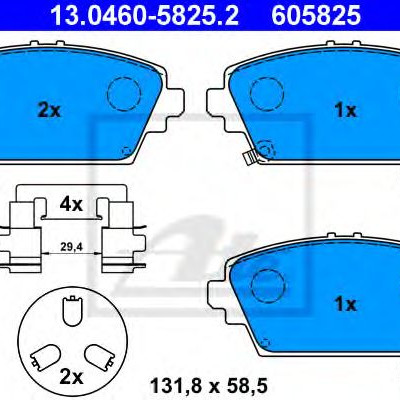 Disk pločice ATE 13.0460-5825.2