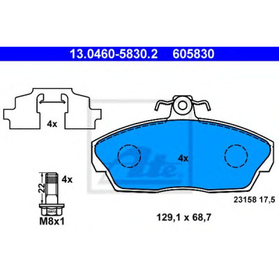 Disk pločice ATE 13.0460-5830.2