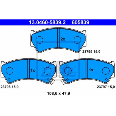 Disk pločice ATE 13.0460-5839.2
