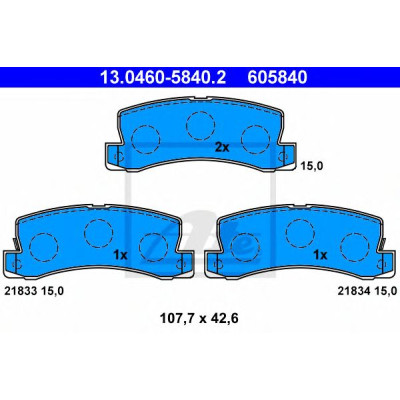 Disk pločice ATE 13.0460-5840.2