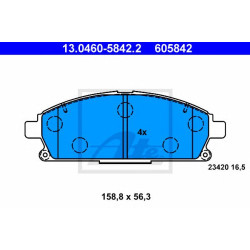 Disk pločice ATE 13.0460-5842.2