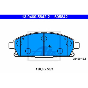 Disk pločice ATE 13.0460-5842.2