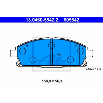 Disk pločice ATE 13.0460-5842.2