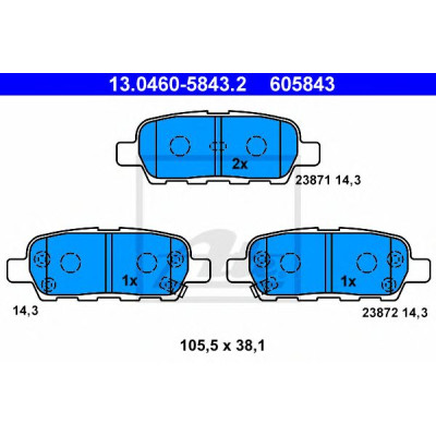 Disk pločice ATE 13.0460-5843.2