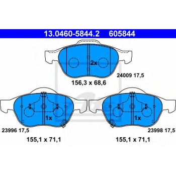 Disk pločice ATE 13.0460-5844.2