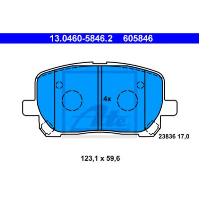 Disk pločice ATE 13.0460-5846.2