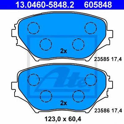 Disk pločice ATE 13.0460-5848.2