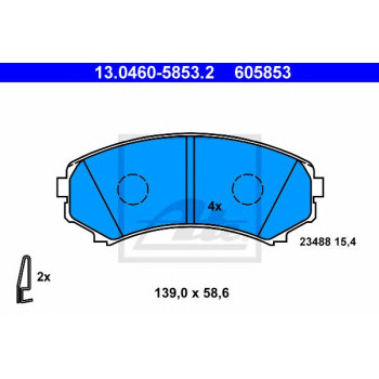 Disk pločice ATE 13.0460-5853.2