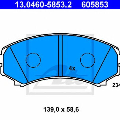 Disk pločice ATE 13.0460-5853.2