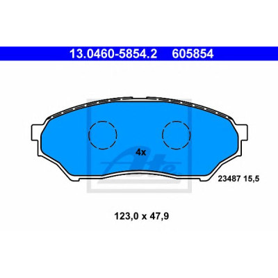 Disk pločice ATE 13.0460-5854.2