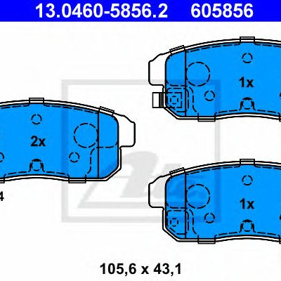 Disk pločice ATE 13.0460-5856.2