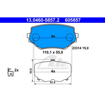 Disk pločice ATE 13.0460-5857.2