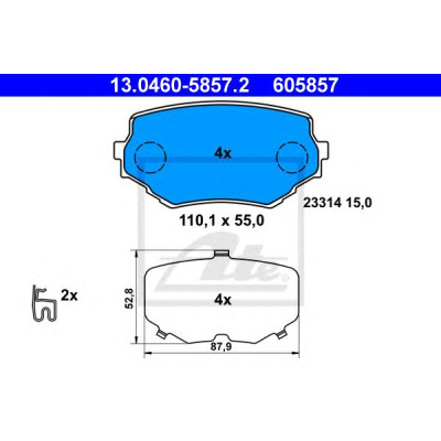 Disk pločice ATE 13.0460-5857.2