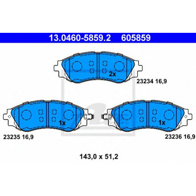 Disk pločice ATE 13.0460-5859.2