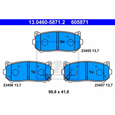 Disk pločice ATE 13.0460-5871.2