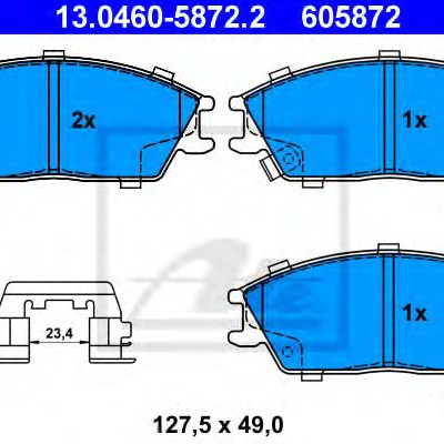 Disk pločice ATE 13.0460-5872.2