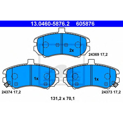 Disk pločice ATE 13.0460-5876.2