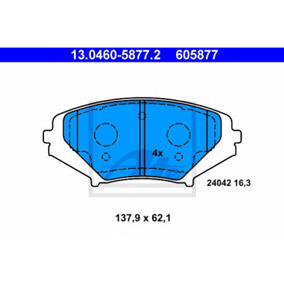Disk pločice ATE 13.0460-5877.2
